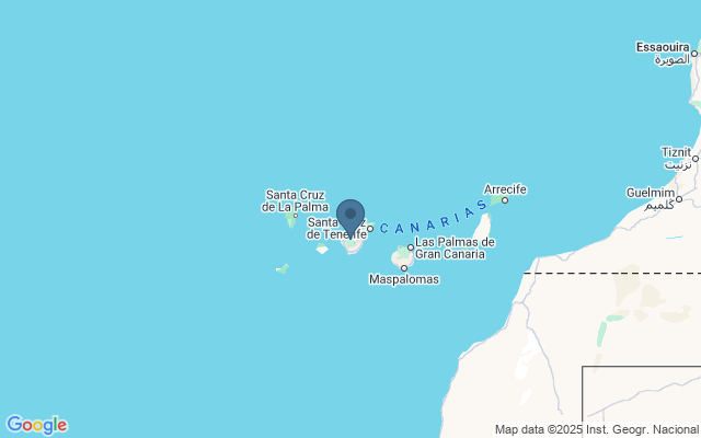 Kaart met locatie Pico del Teide